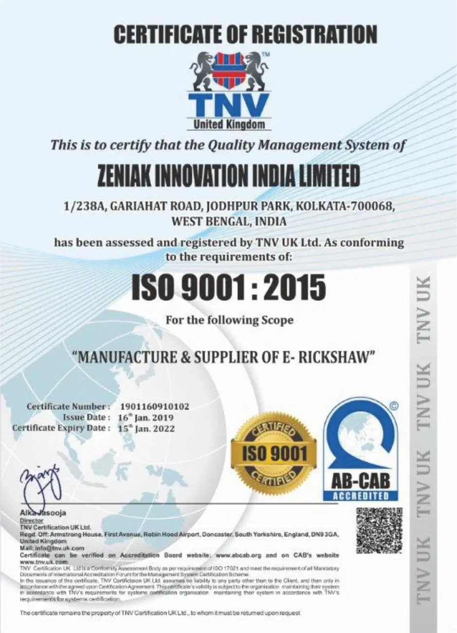 Indo Wagen Certification